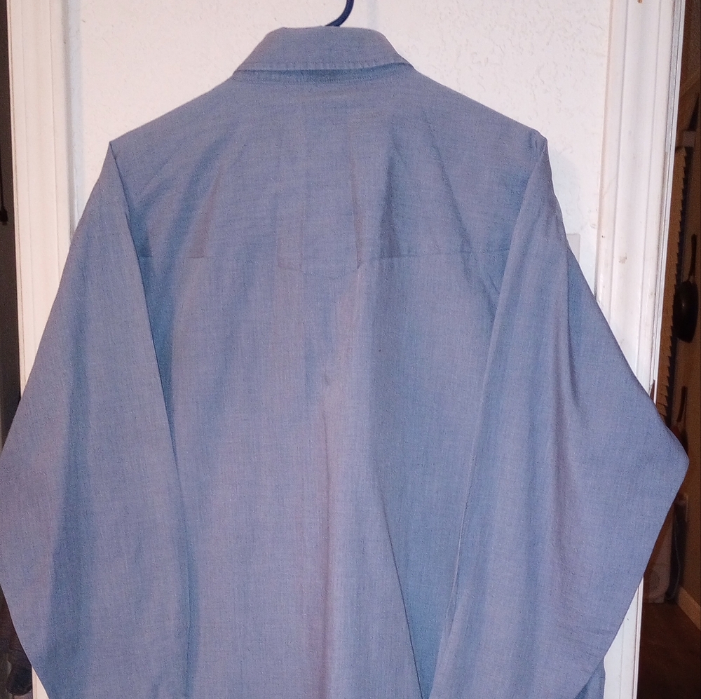 Plains Western Wear Pearl Snap Big Man Long Sleeve Shirt - Picture 6 of 8